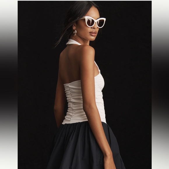 Maeve Halter Twofer Mini Dress - Picture 3 of 7